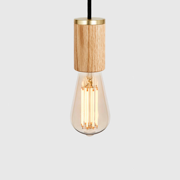 tala Squirrel Cage Pendant Light in Oak