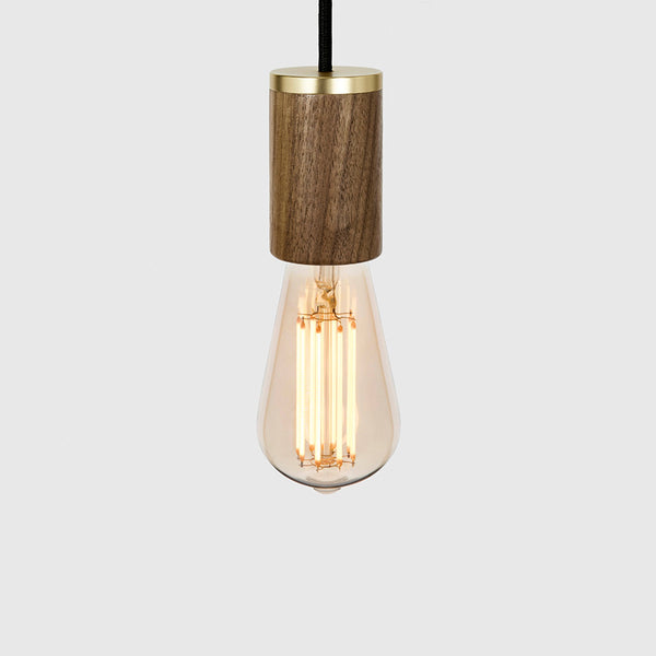 tala Squirrel Cage Pendant Light in Walnut