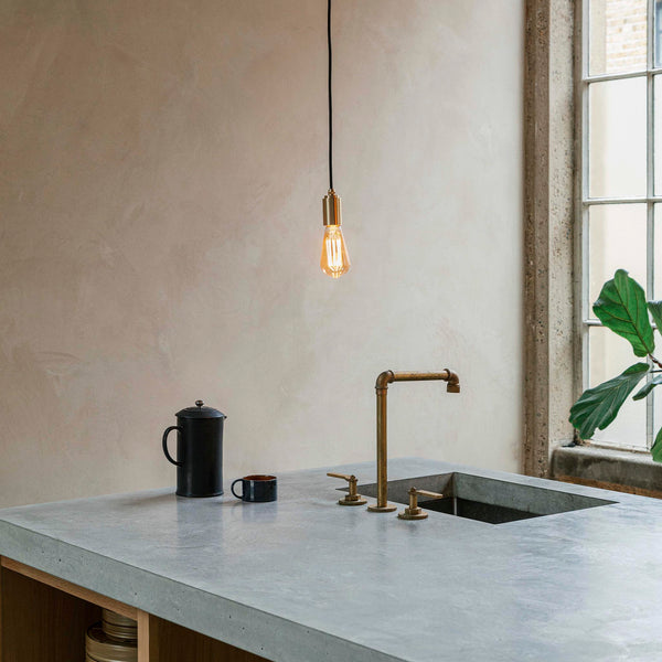 Tala Squirrel Cage Plug-In Pendant In Brass