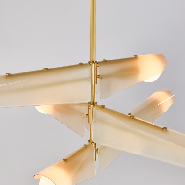 Tala Sycamore Chandelier 3 Tiers In Dusk Pink