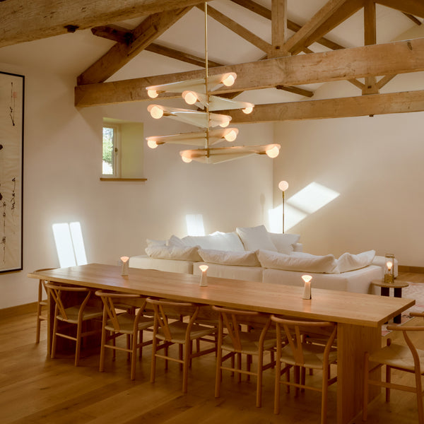 Tala Sycamore Chandelier 5 Tiers In Dusk Pink