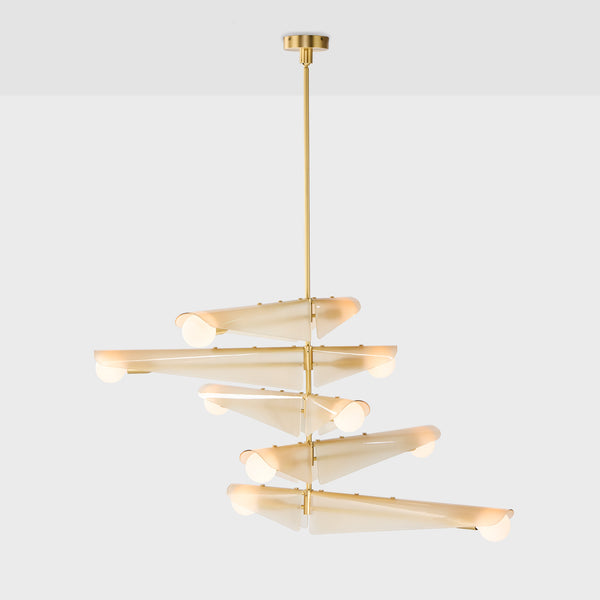 tala Sycamore Chandelier 5 Tiers in Dusk Pink
