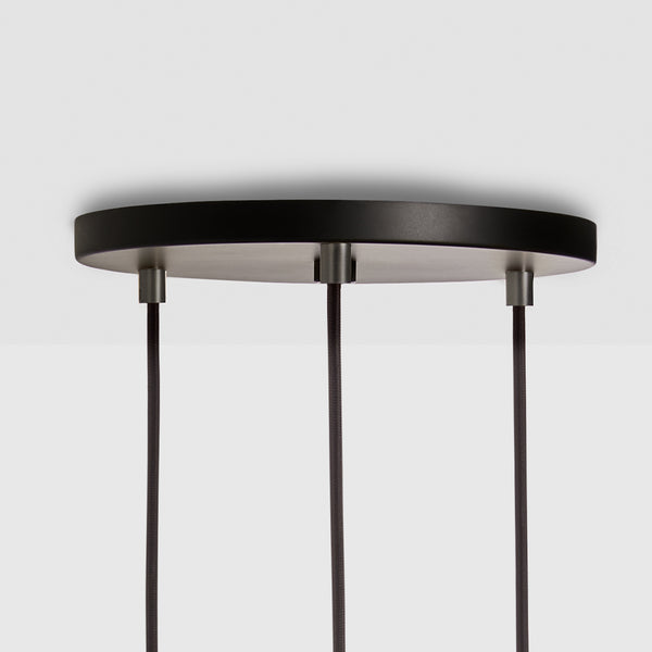 Tala Triple Pendant In Graphite - Black Canopy