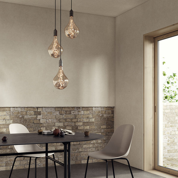 tala Triple Pendant in Graphite - Black Canopy