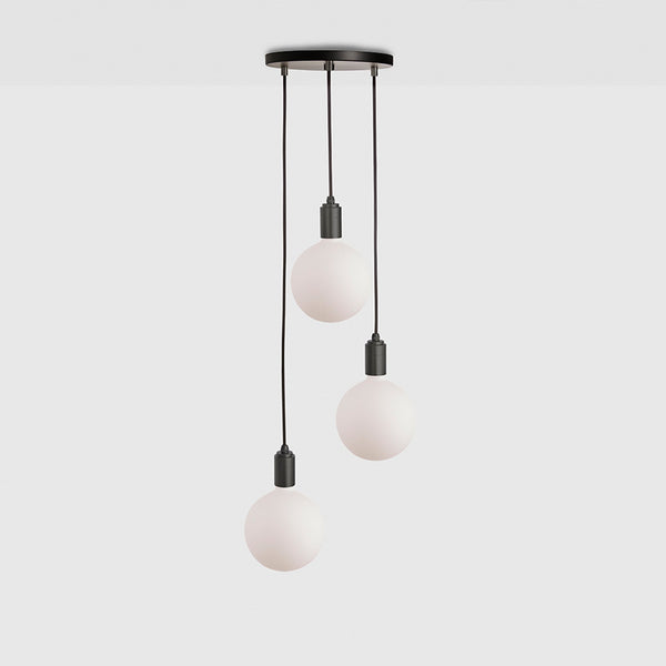 Tala Triple Pendant In Graphite + Sphere IV