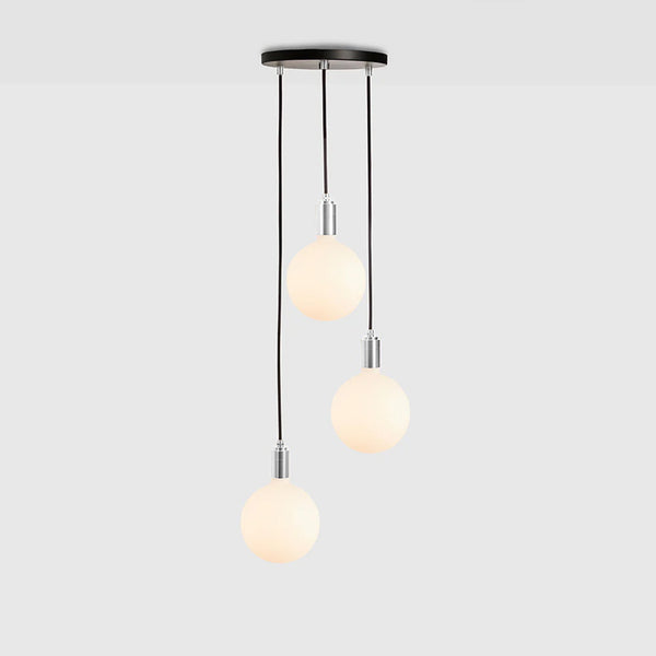 tala Triple Pendant in Stainless Steel + Sphere IV