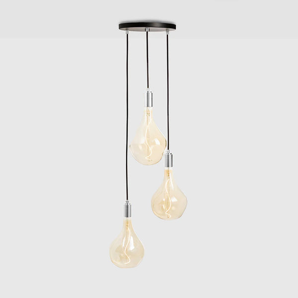 tala Triple Pendant in Stainless Steel + Voronoi II