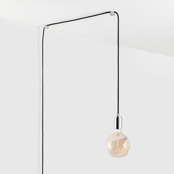 Tala Voronoi I Plug-In Pendant In Stainless Steel