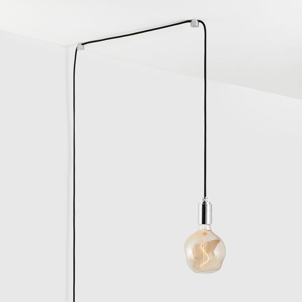 tala Voronoi I Plug-In Pendant in Stainless Steel