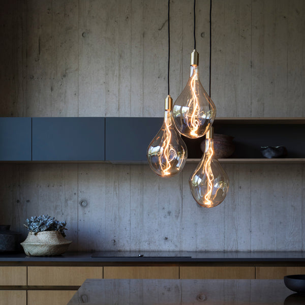 Tala Voronoi III Pendant Light In Brass - Set Of 3