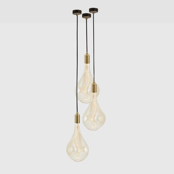 tala Voronoi III Pendant Light in Brass - Set of 3