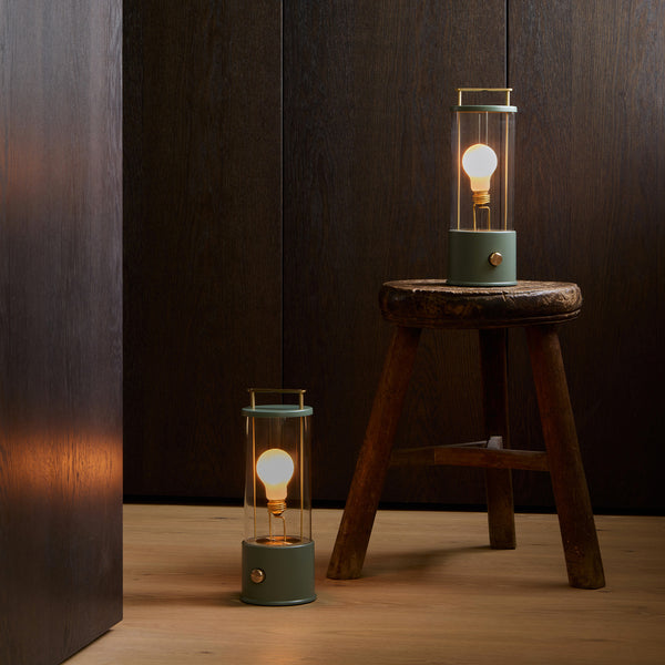 Tala The Muse Portable Lamp In Pleasure Garden Green - Set Of 2