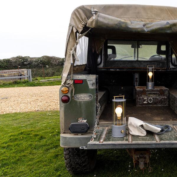 Tala The Rugged Muse Portable Lamp In Raw Aluminium - Set Of 2