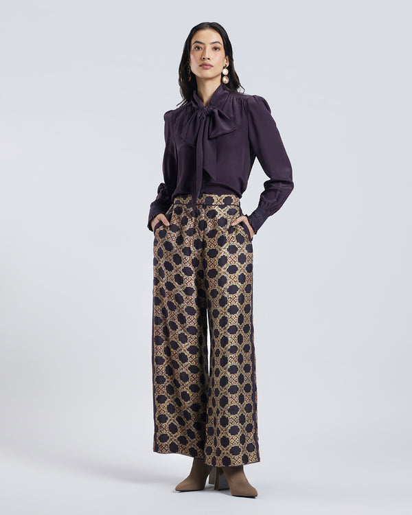 Talitha Ajrakh Print Silk Pant