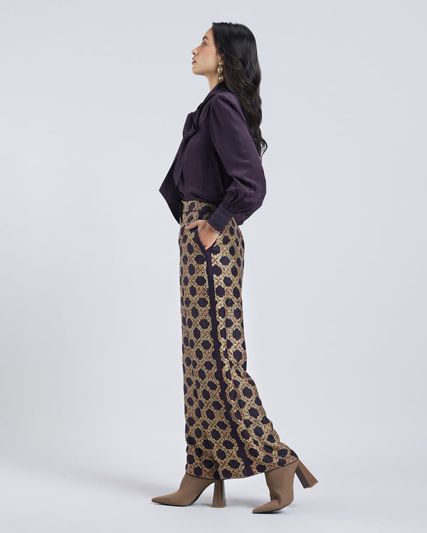 Talitha Ajrakh Print Silk Pant