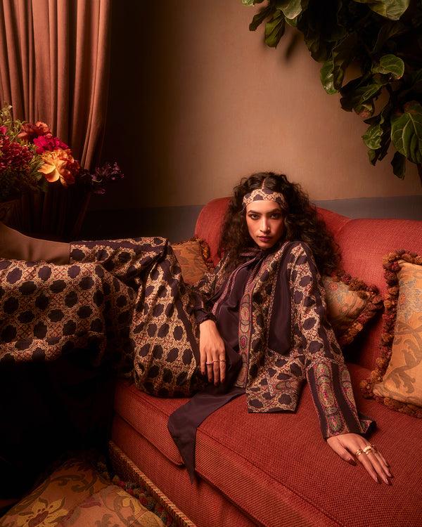 talitha Ajrakh Print Silk Pant