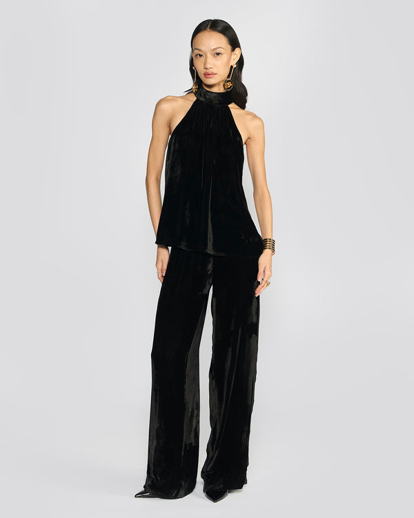 Talitha Amelia Black Velvet Co-ord Set