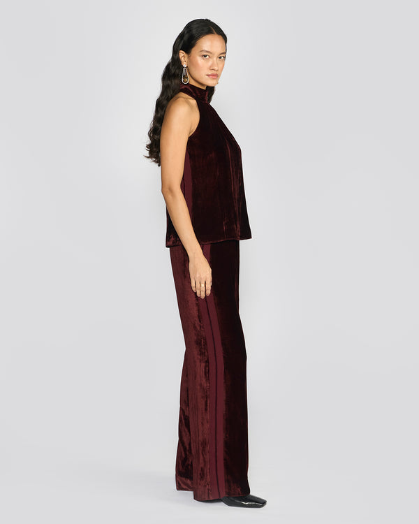 Talitha Amelia Wine Velvet Co-ord Set