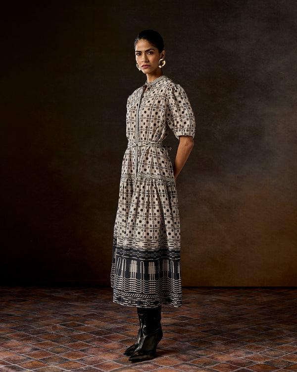 Talitha Audrey Ivory Printed Dress