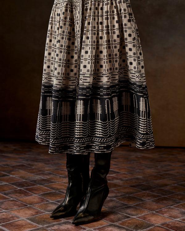 Talitha Audrey Ivory Printed Dress