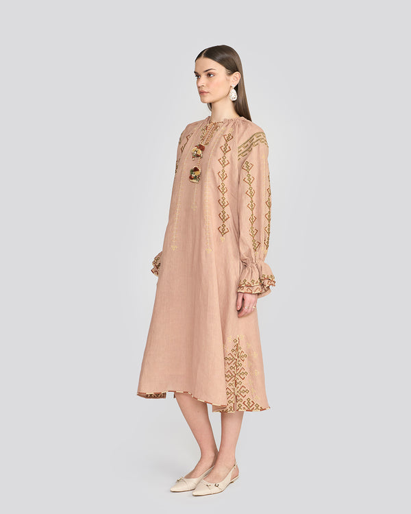 Talitha Chelsea Dusty Rose Embroidered Tunic