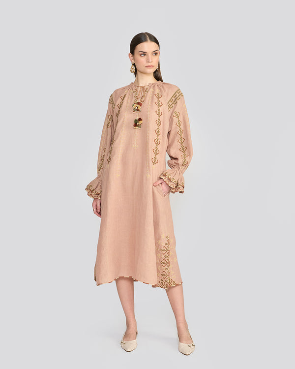 talitha Chelsea Dusty Rose Embroidered Tunic