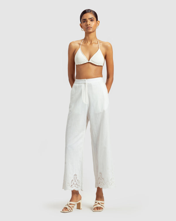 Talitha Cutwork Cotton Linen Pant
