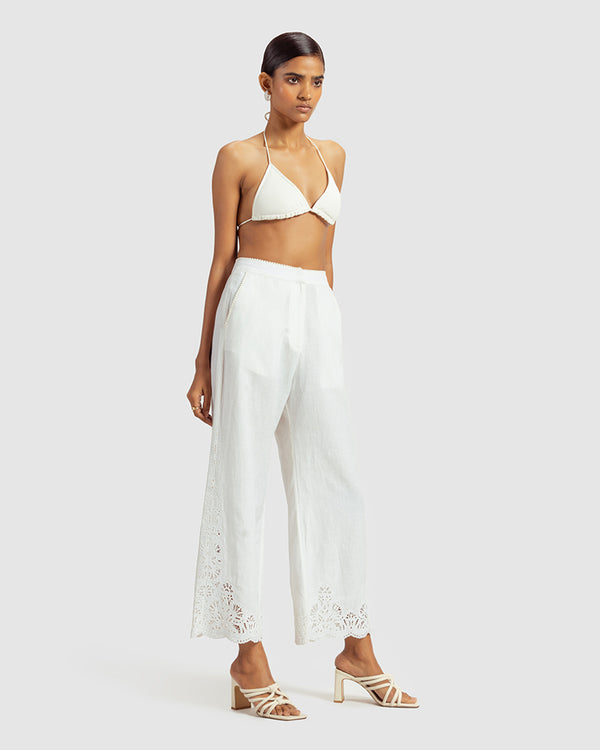 Talitha Cutwork Cotton Linen Pant