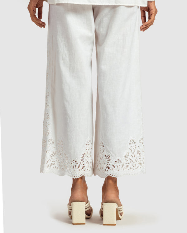 Talitha Cutwork Cotton Linen Pant