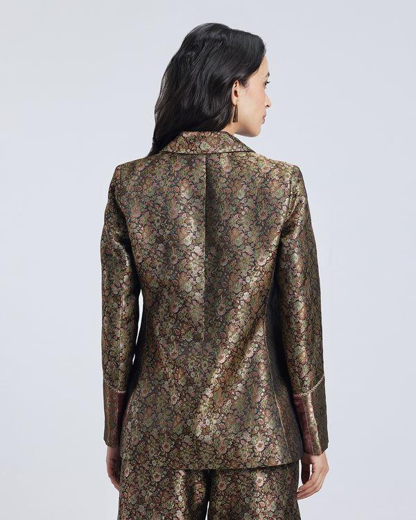 Talitha Double Breasted Brocade Jacket