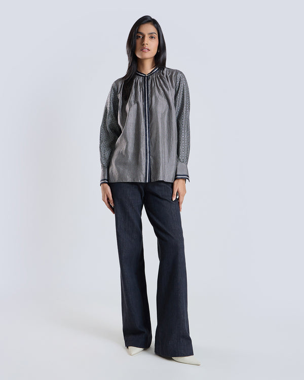 Talitha Elyssia Geometric Print Blouse