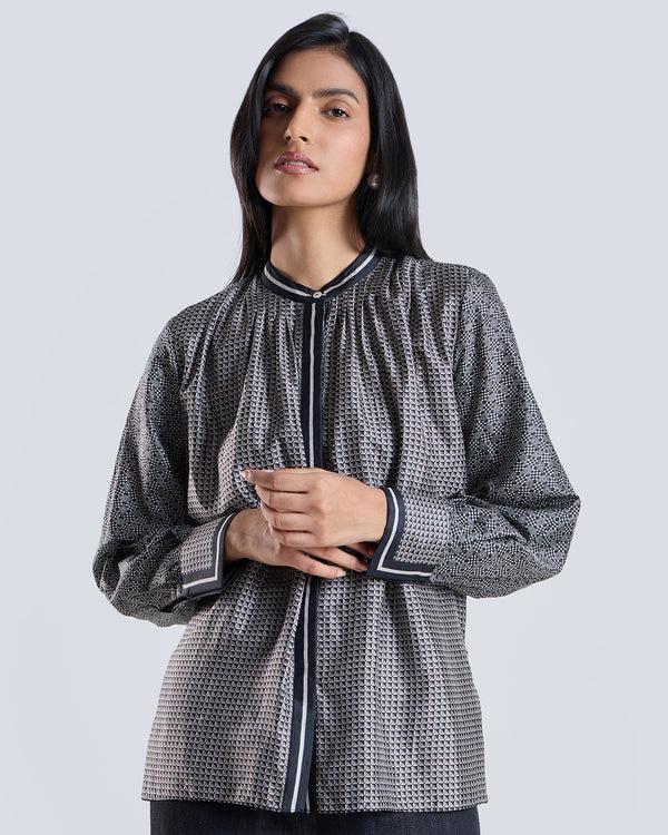 talitha Elyssia Geometric Print Blouse
