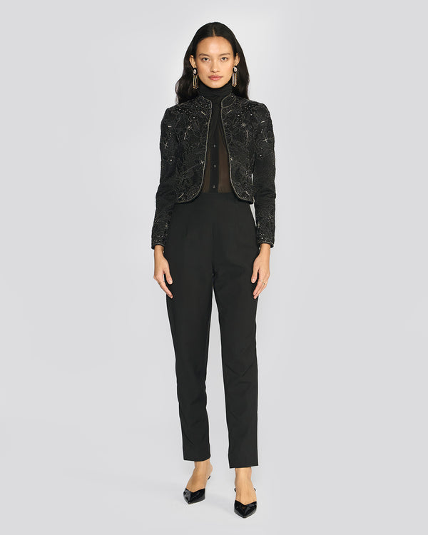 Talitha Faye Black Cutwork Jacket