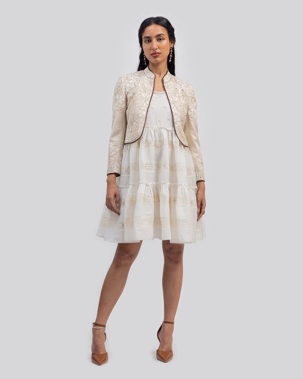 Talitha Faye Cream Cutwork Jacket