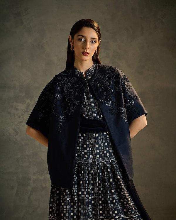 Talitha Flora Embroidered Woolen Shrug