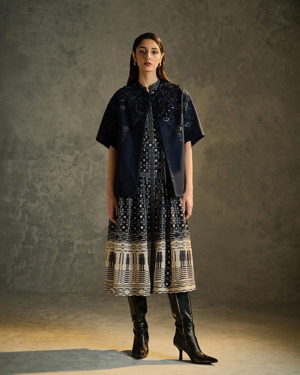 talitha Flora Embroidered Woolen Shrug