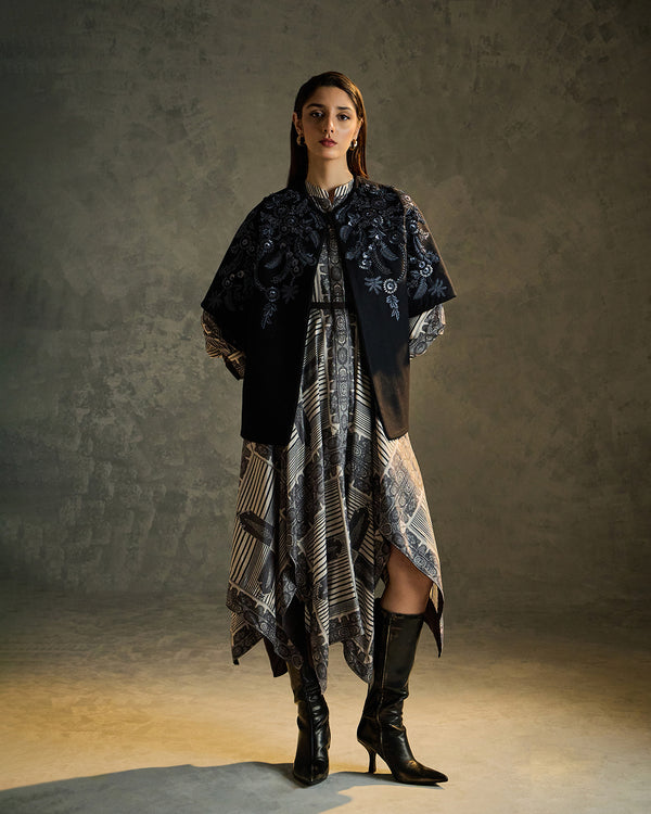 Talitha Flora Embroidered Woolen Shrug