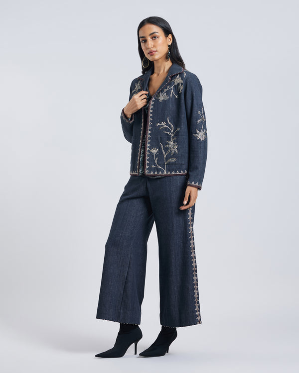 Talitha Floral Zardozi Embroidered Jacket