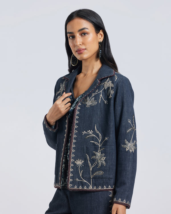 Talitha Floral Zardozi Embroidered Jacket