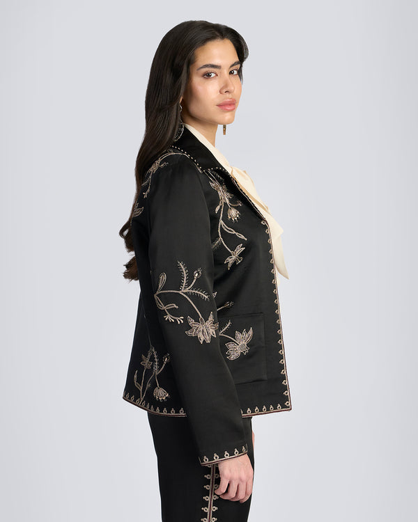 Talitha Floral Zardozi Embroidered Jacket