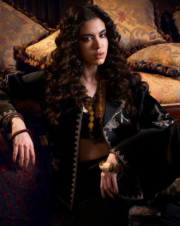 talitha Floral Zardozi Embroidered Jacket