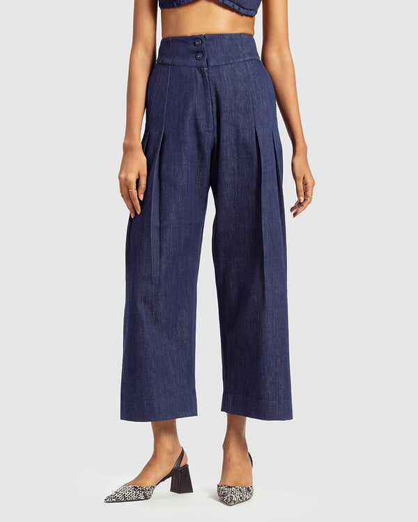 Talitha Handwoven Pleat Front Pant