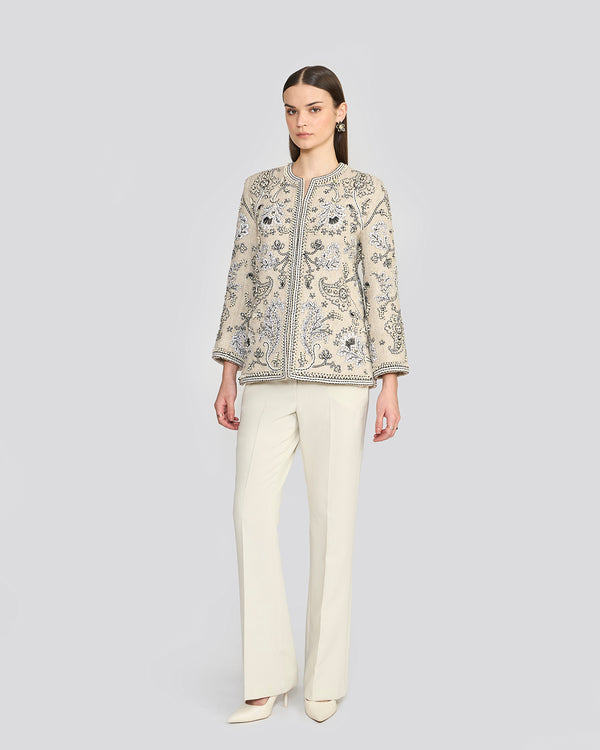 Talitha Lydia Cream Artisanal Heritage Jacket