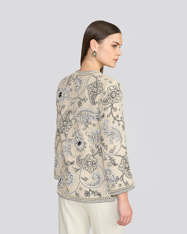 Talitha Lydia Cream Artisanal Heritage Jacket