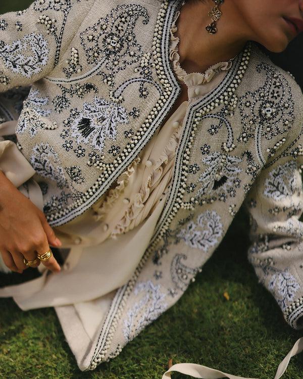 talitha Lydia Cream Artisanal Heritage Jacket