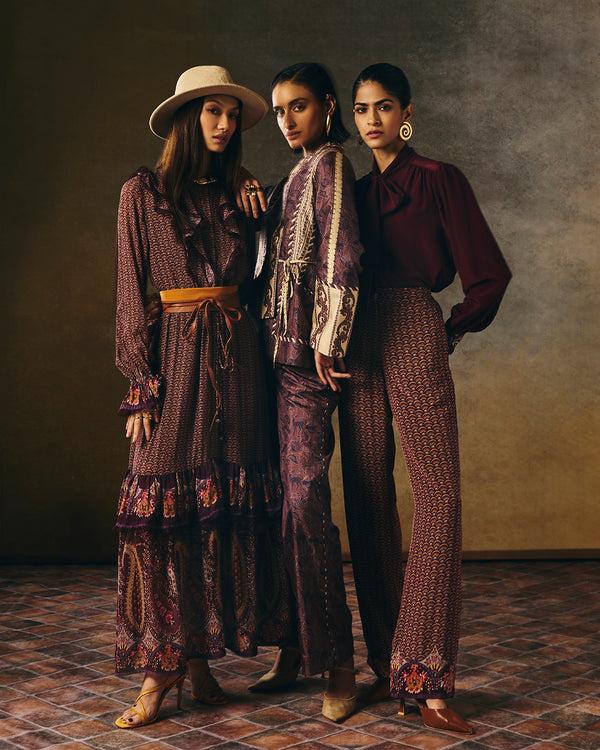 talitha Maise Muticoloured Ruffle Dress