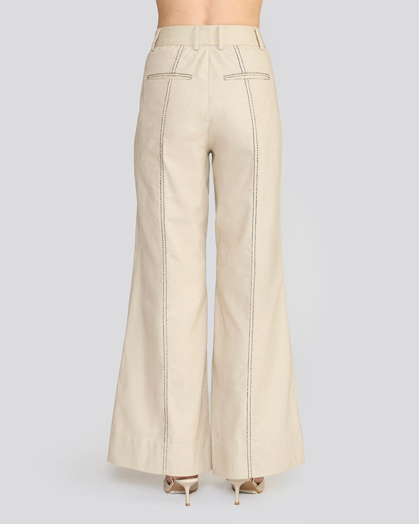 Talitha Maisie Canoli Cream Flared Pants
