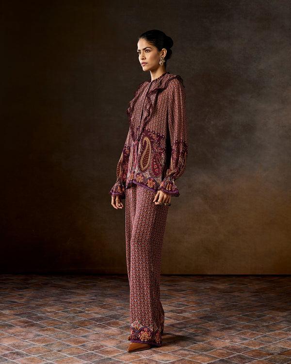 talitha Maisie Multicoloured Ruffle Top