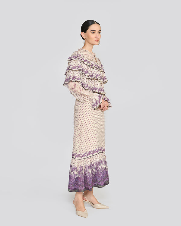 Talitha Marie Cream Ruffle Dress