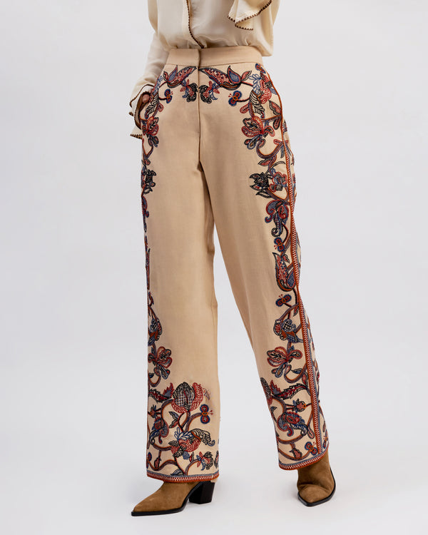 Talitha Mira Embroidered Pant